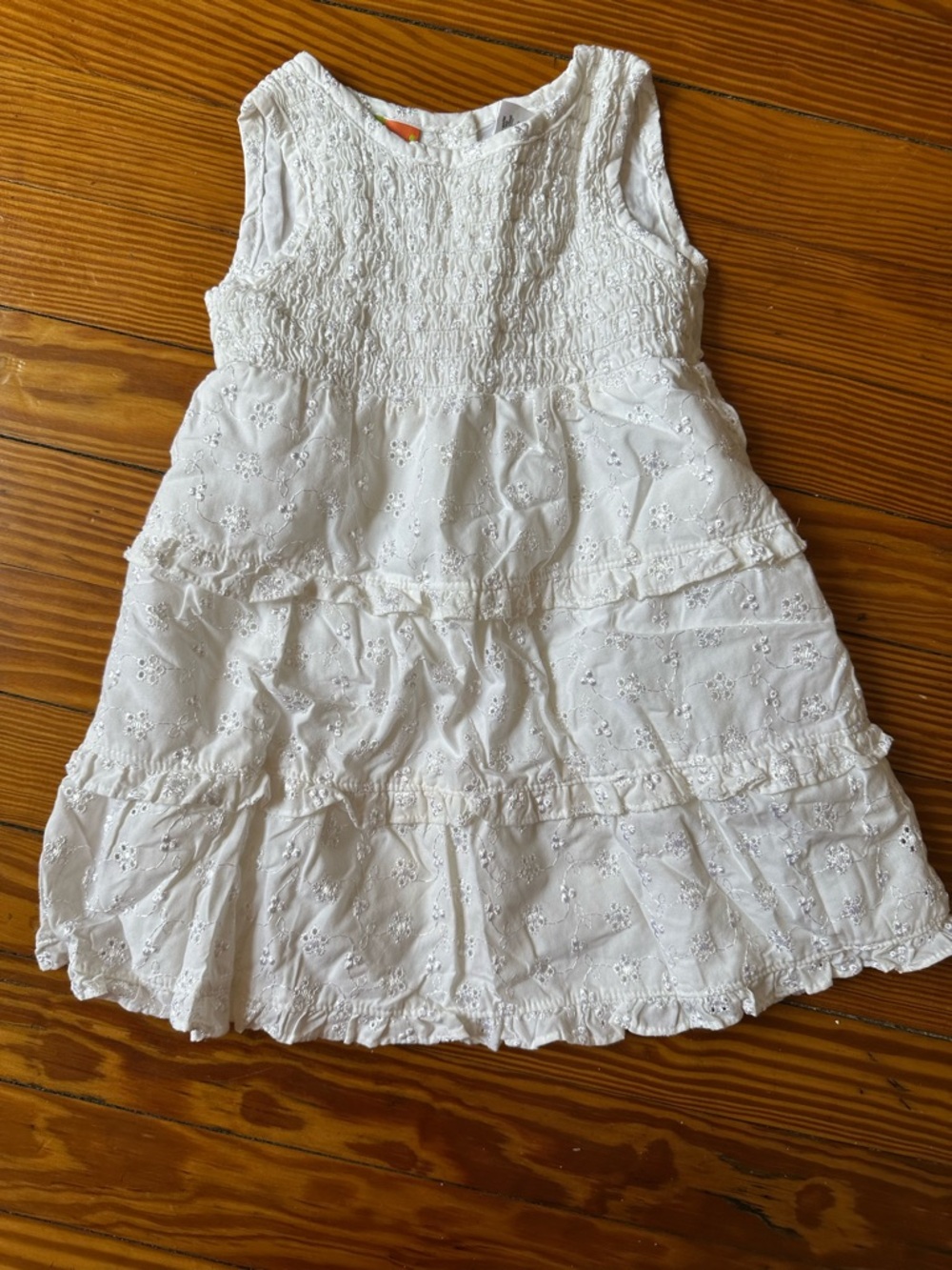✨5/$25 Penelope Mack 2T White Eyelet Summer Dress